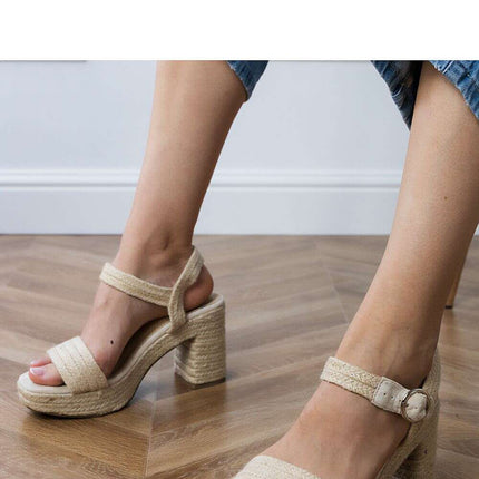 Heel sandals model 213373