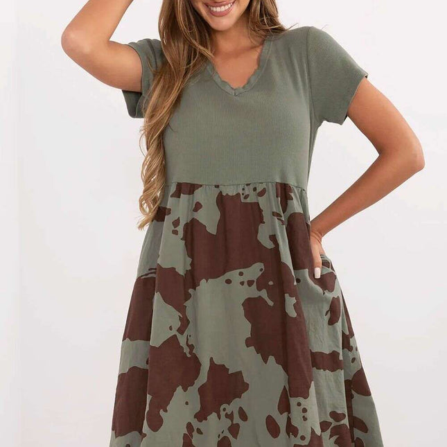 Daydress 213801 Summer Flared Dress Breathable Cotton