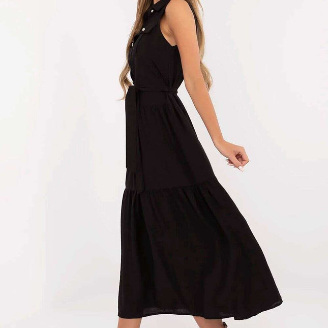 Daydress 214037 Maxi Sleeveless Dress With Collar Closure