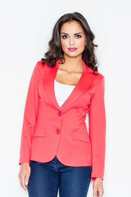 Classic Jacket with Stylish Contrast Details - Fashionable Essential for Your Wardrobe