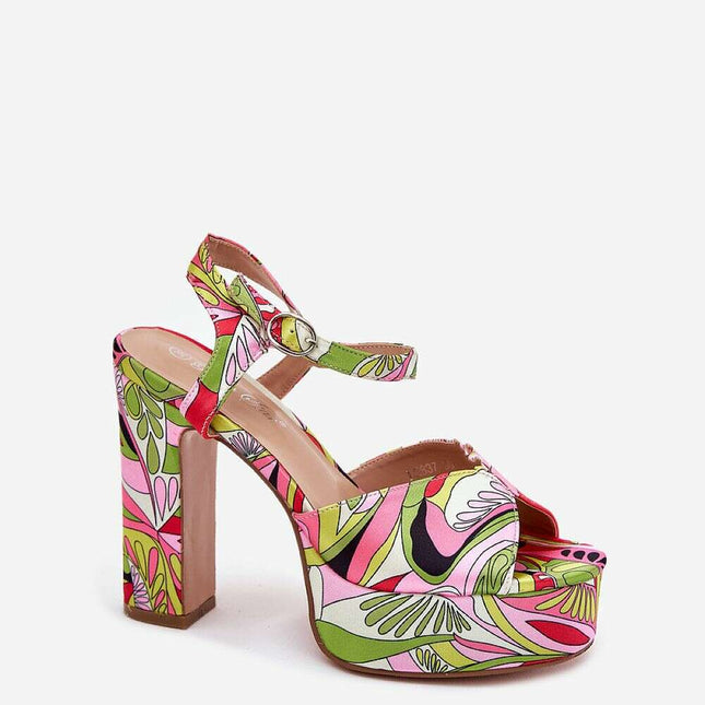 Heel sandals model 214389