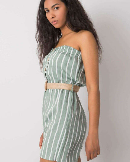 Green Striped Jumpsuit Model 214471 For Women Everyday