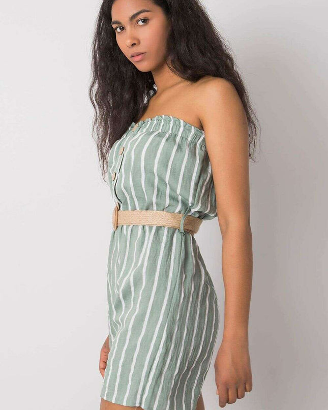 Green Striped Jumpsuit Model 214471 For Women Everyday