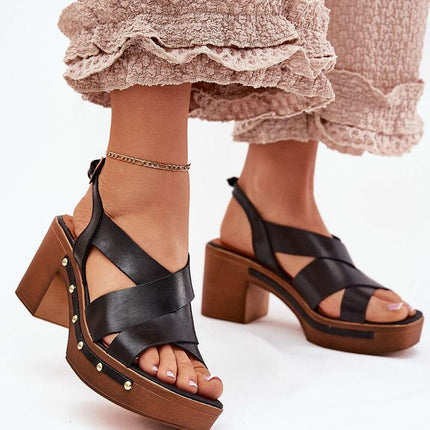 Heel sandals model 214744