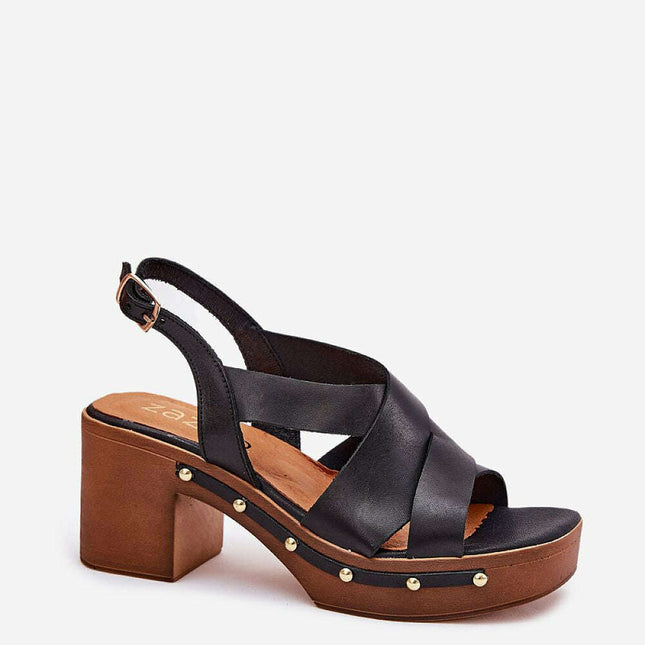 Heel sandals model 214744