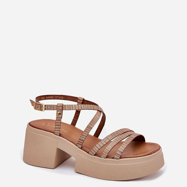 Heel sandals model 214994