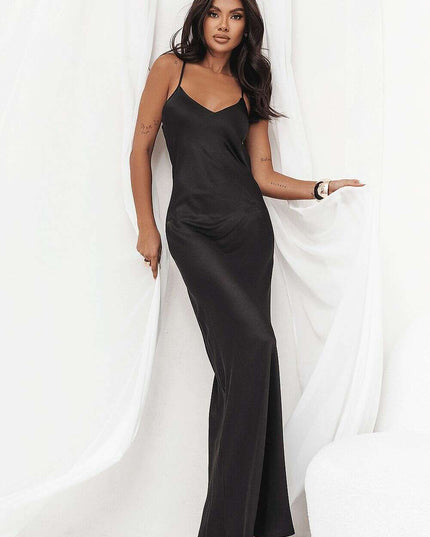 Elegant Evening Dress Model 215301 Long Flowing Back Cutout