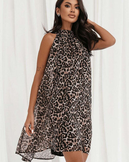 Cocktail Dress Model 215304 Chiffon Halter Neckline