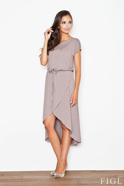 Sensual Wrap Dress in Viscose Fabric