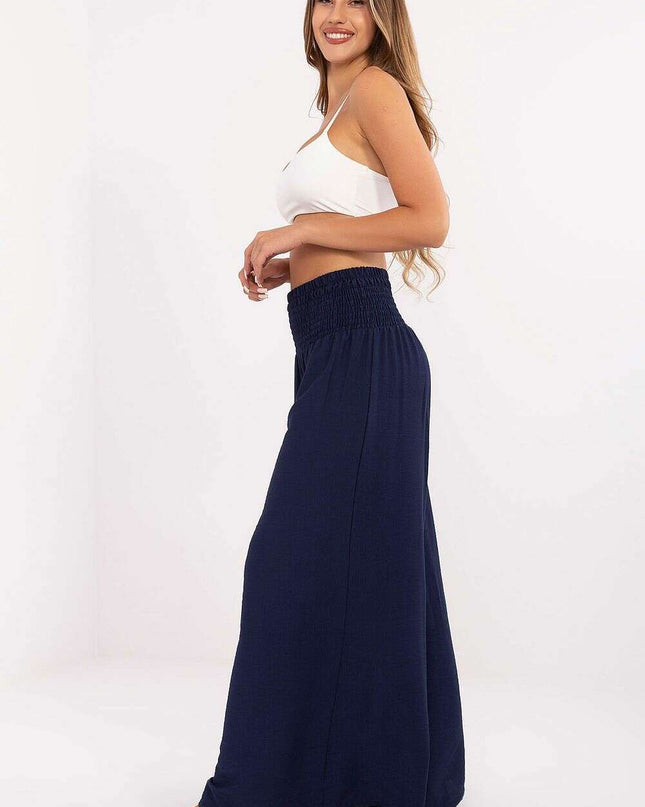 Women Palazzo Trousers Model 215786 Navy Blue Wide Leg