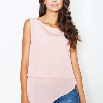 Chic Asymmetrical Sleeveless Top by Figl - A Touch of Elegance
