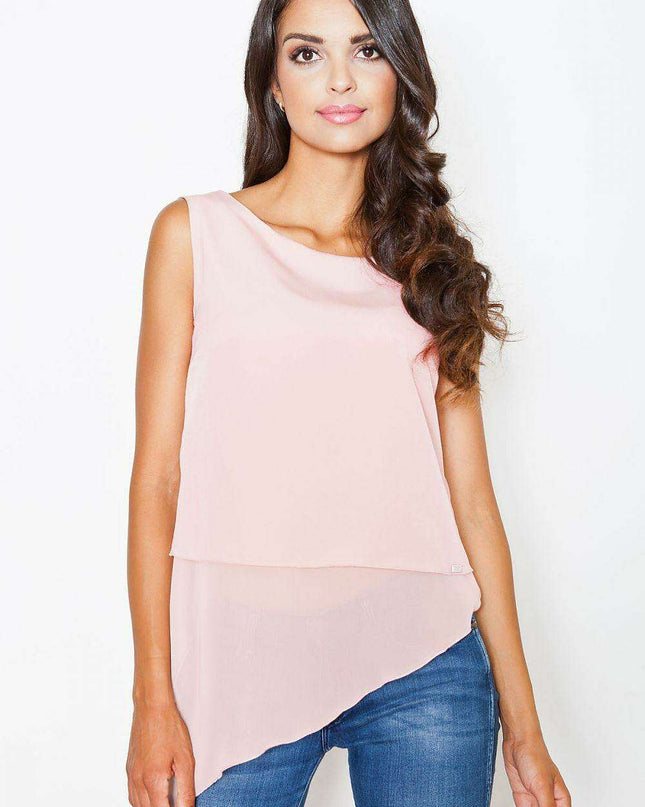 Chic Asymmetrical Sleeveless Top by Figl - A Touch of Elegance