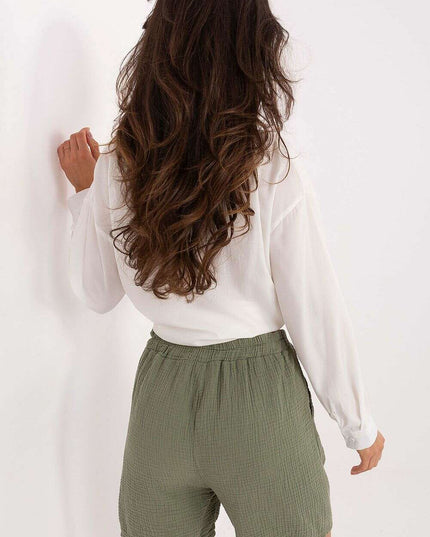 Women Shorts Model 216112 Lightweight Cotton Muslin Casual