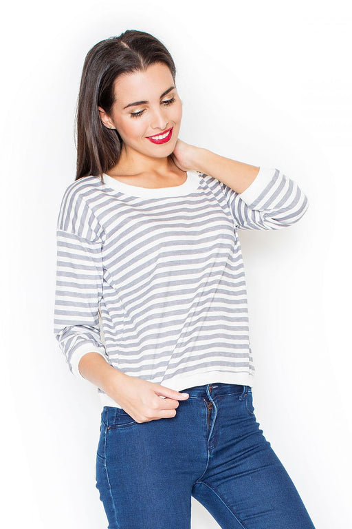 Striped Urban Chic Sweatshirt - Elevate Your Style with Katrus
