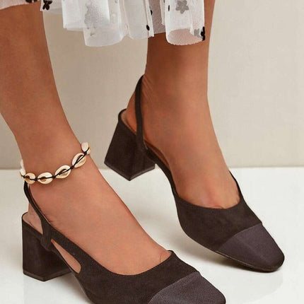 Block heel pumps model 216266