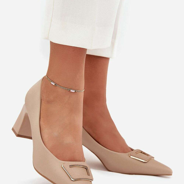 Block heel pumps model 216314