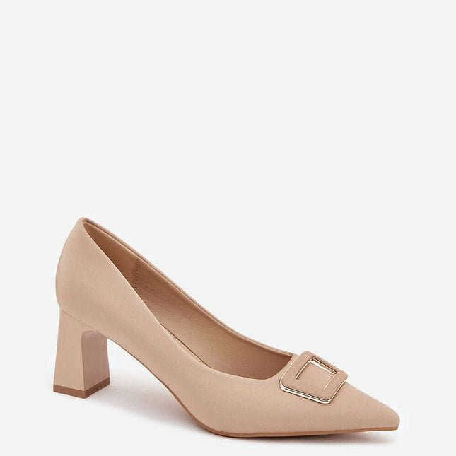Block heel pumps model 216314