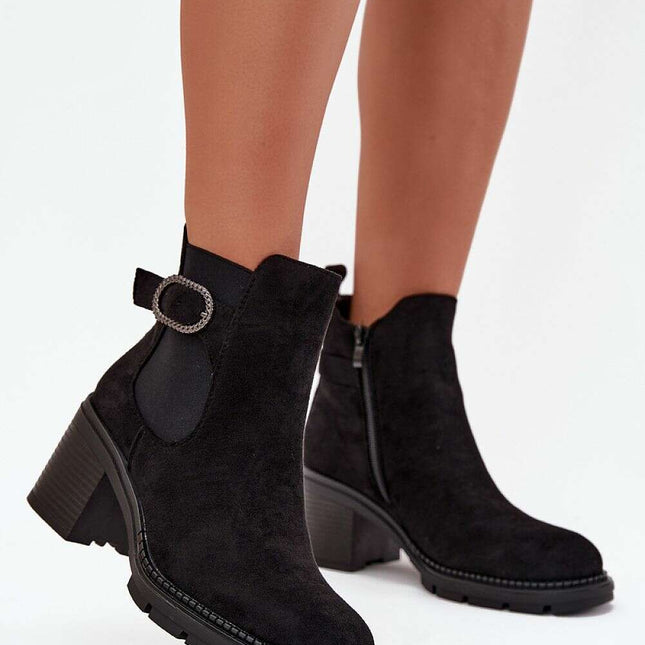 Heel boots model 216653