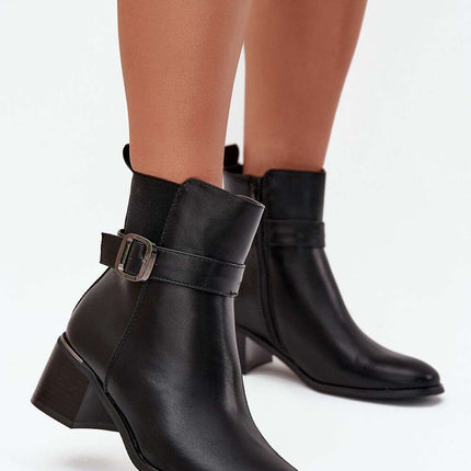 Heel boots model 216655