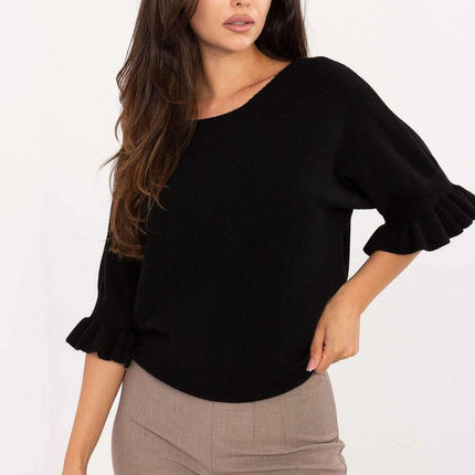Jumper 216668 Womens Elegant Sweater Everyday Wear Black