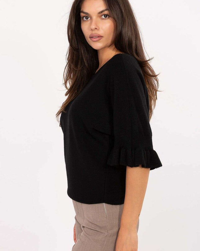 Jumper 216668 Womens Elegant Sweater Everyday Wear Black