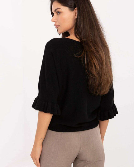 Jumper 216668 Womens Elegant Sweater Everyday Wear Black