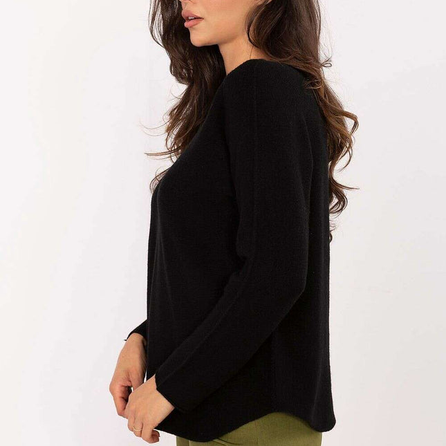 Jumper Model 216670 Black Women Viscose Blend Sweater