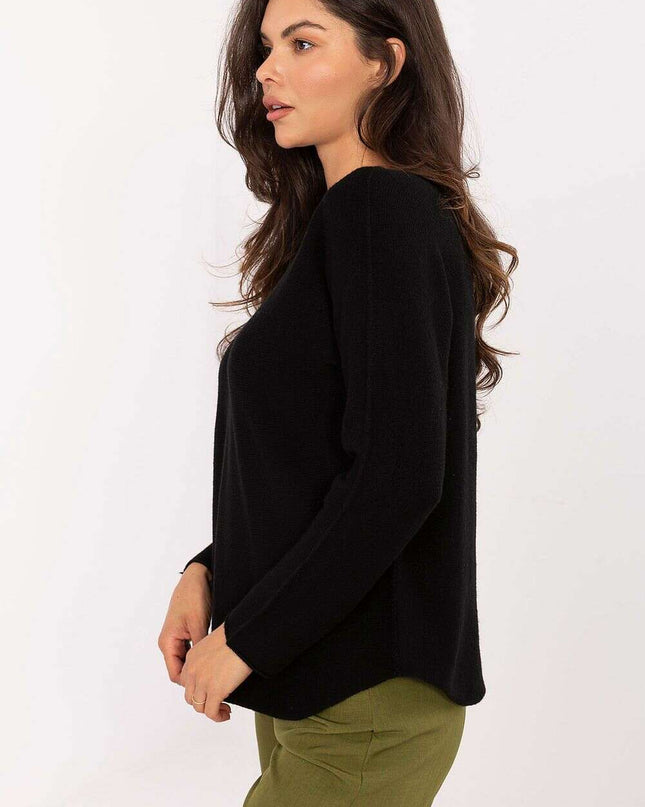 Jumper Model 216670 Black Women Viscose Blend Sweater