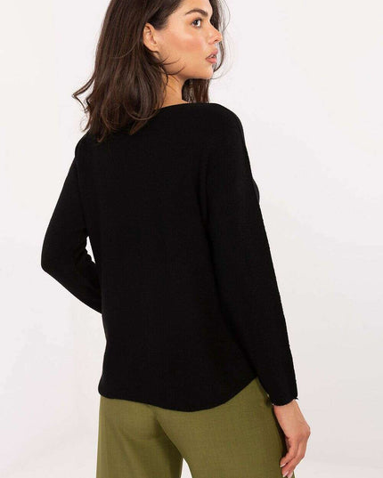 Jumper Model 216670 Black Women Viscose Blend Sweater