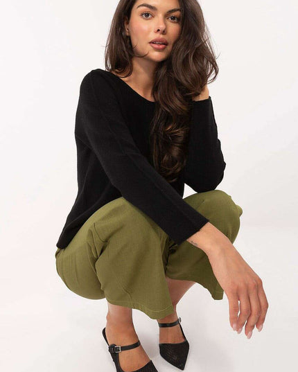 Jumper Model 216670 Black Women Viscose Blend Sweater