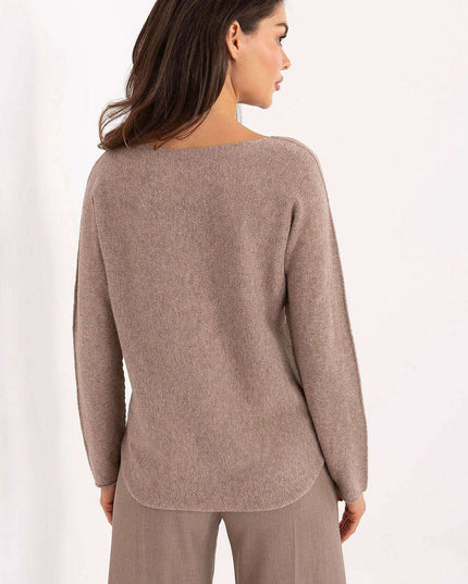 Jumper 216672 Beige Womens Sweater Knitwear Casual Everyday