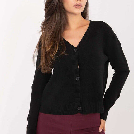 Black Cardigan Model 216678 Women Desk To Evening Knitwear