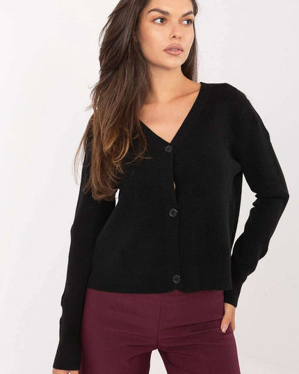 Black Cardigan Model 216678 Women Desk To Evening Knitwear