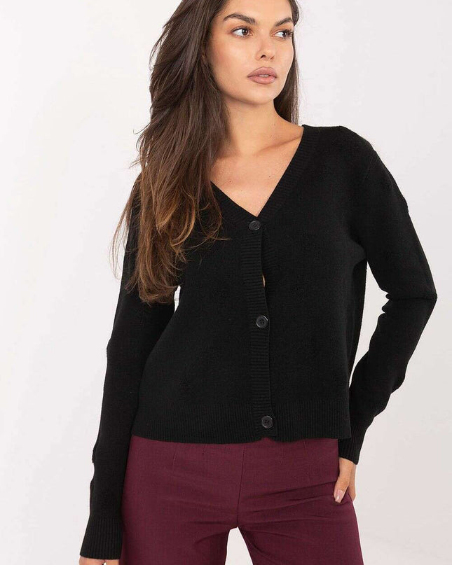 Black Cardigan Model 216678 Women Desk To Evening Knitwear