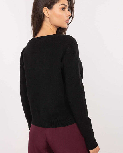 Black Cardigan Model 216678 Women Desk To Evening Knitwear