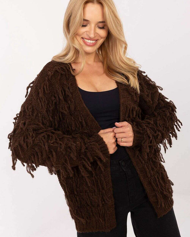 Boho Style Cardigan 216699 Open Front Womens Knit Sweater