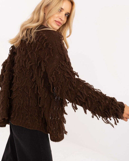 Boho Style Cardigan 216699 Open Front Womens Knit Sweater