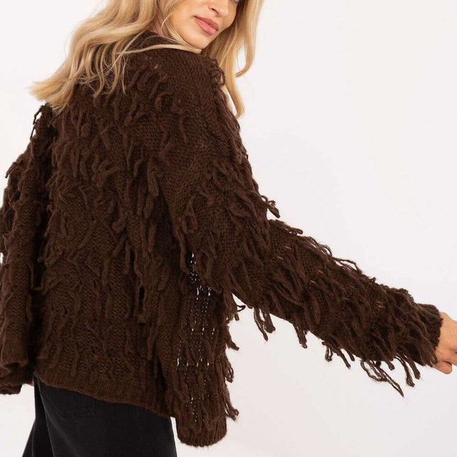 Boho Style Cardigan 216699 Open Front Womens Knit Sweater