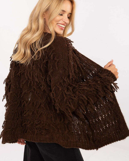 Boho Style Cardigan 216699 Open Front Womens Knit Sweater