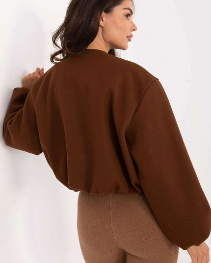 Womens Transitional Short Jacket With Zip Front And Pockets