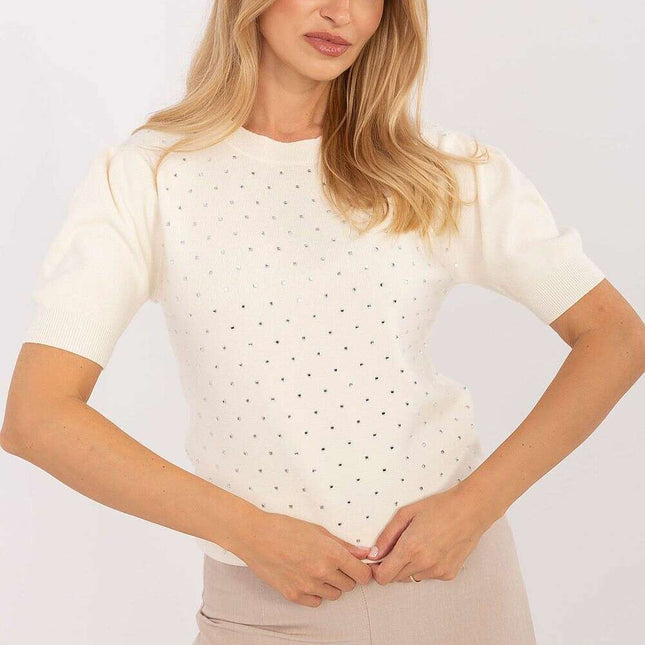 Short sleeve sweater model 216777