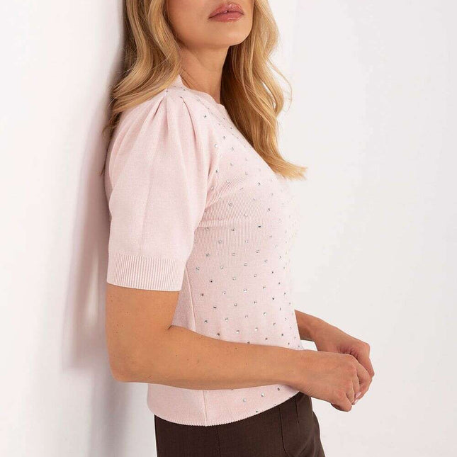 Short sleeve sweater model 216781