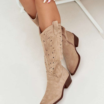 Heel boots model 216784