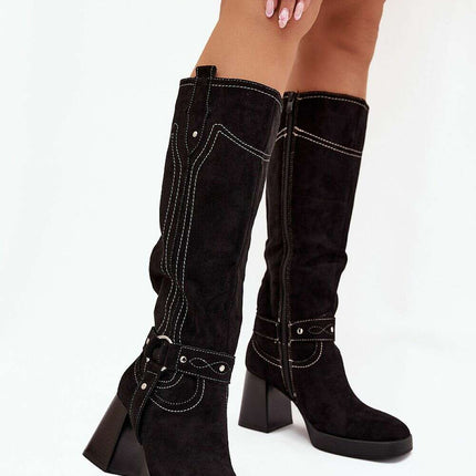 Heel boots model 216796