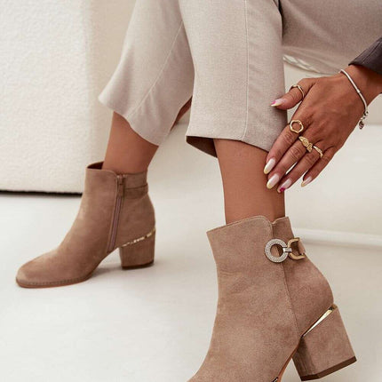 Heel boots model 216807