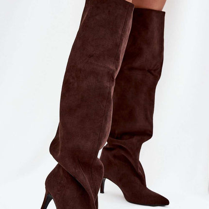 Heel boots model 216996