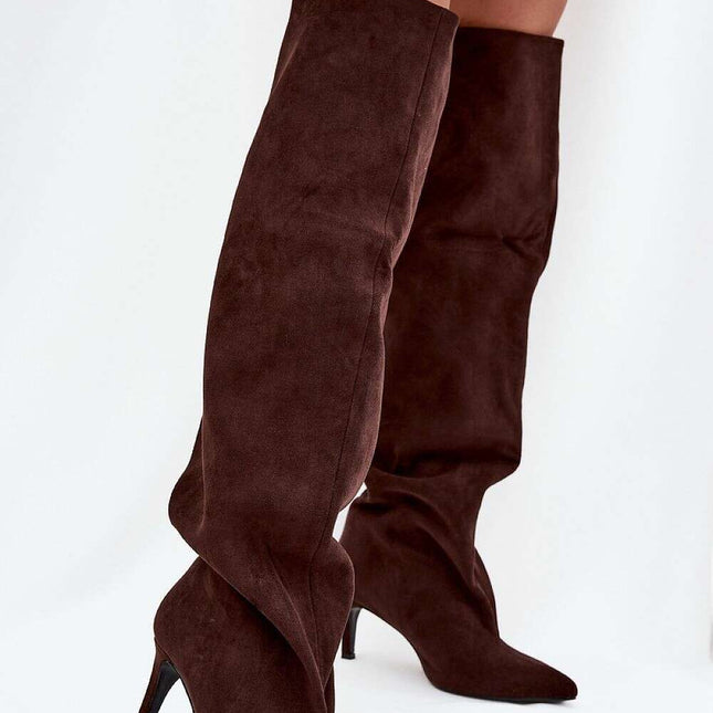 Heel boots model 216996