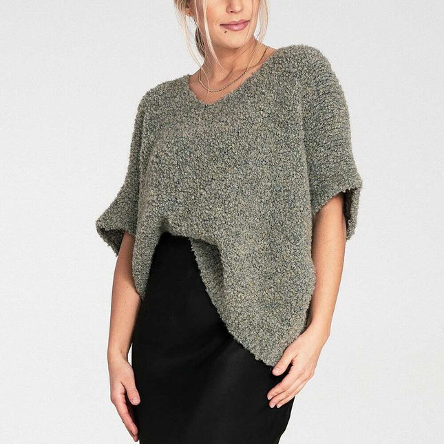 Short sleeve sweater model 217070