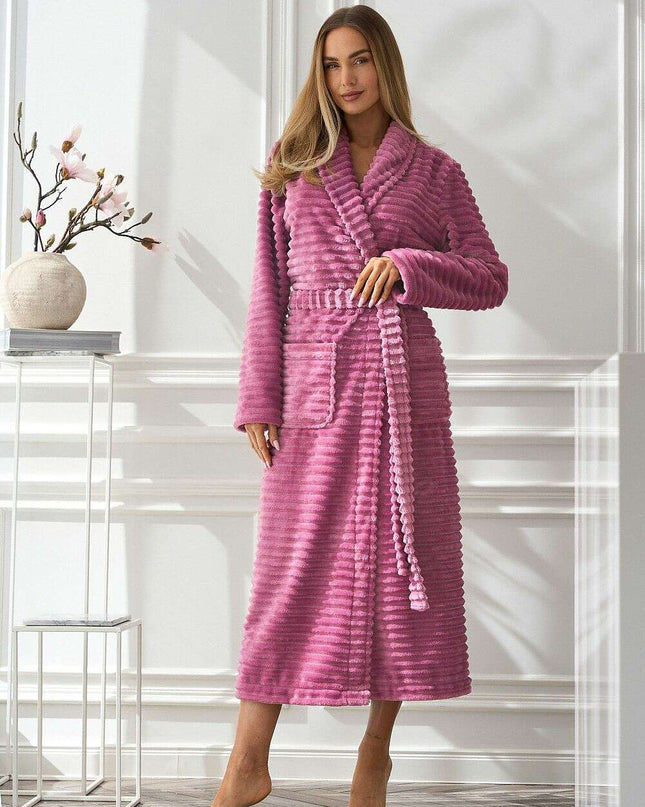 Unisex Polyester Bathrobe – Everyday Luxury, Model 217114 (M–XXL)