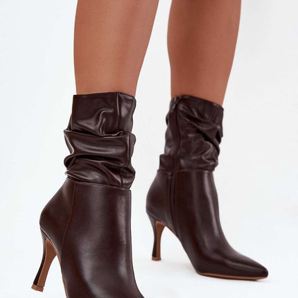 Heel boots model 217176